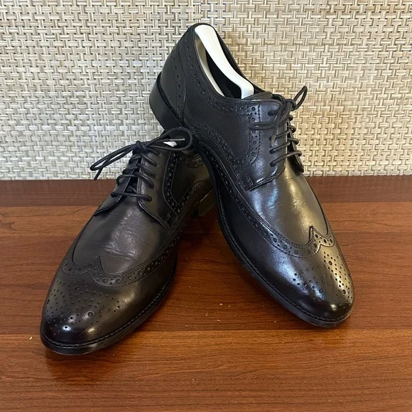 Nunn Bush | Shoes | Hpnunn Bush Black Leather Nelson Wingtip  display picture 2